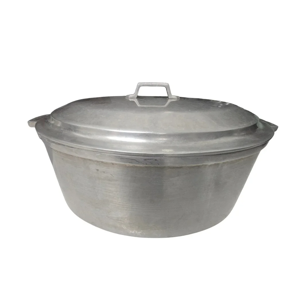 Vtg 1950s Miracle Maid Cast Aluminum Oval Roaster Dutch Oven with Basting Lid